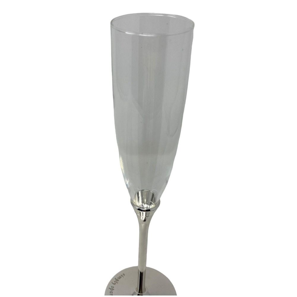 1‎ - Kate Spade Simply Sparkling Silver Crystal Champagne Flute (REPLACEMENT) - Picture 6 of 9
